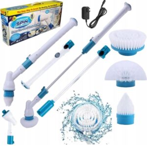Elektryczna Szczotka Obrotowa Spin Scrubber Mop Bezprzewodowa Do Mycia 360