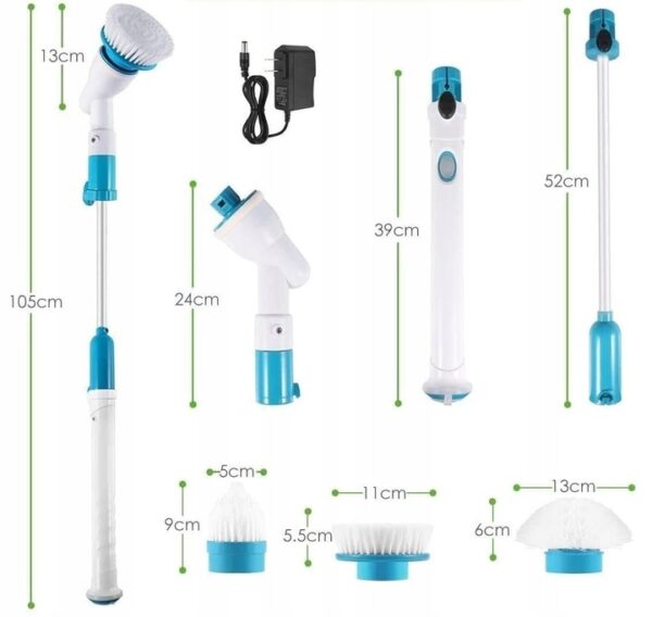 ELEKTRYCZNA-SZCZOTKA-OBROTOWA-SPIN-SCRUBBER-MOP-BEZPRZEWODOWA-DO-MYCIA-360-Rodzaj-do-podlogi-do-szorowania-szczelinowa Elektryczna Szczotka Obrotowa Spin Scrubber Mop Bezprzewodowa Do Mycia 360