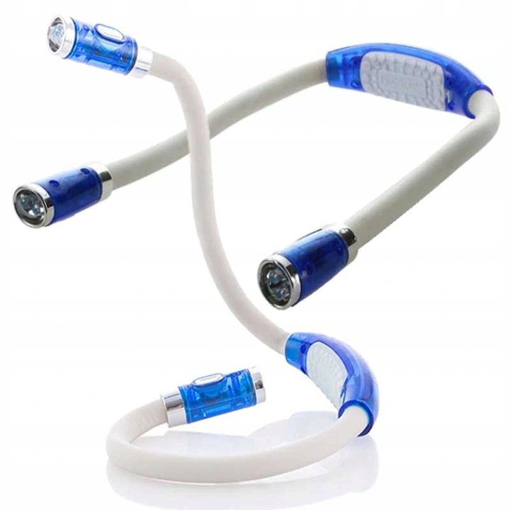 LATARKA DO CZYTANIA KSIĄŻEK MAJSTERKOWANIA LAMPKA NA SZYJĘ ELASTYCZNA LED