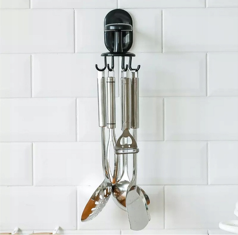 image-1025.jpeg Wieszak Kuchenny Obrotowy Uchwyt Hak Haczyki Na Przybory Łyżki