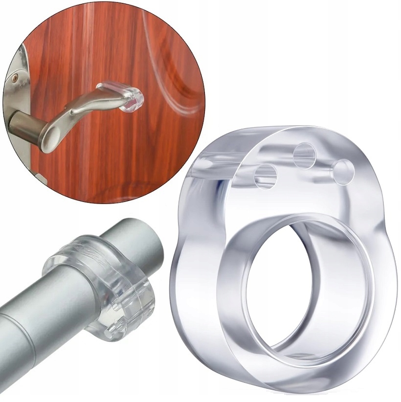 Odbojnik Ogranicznik Silikonowy Na Klamkę Drzwi Stoper Bezbarwny