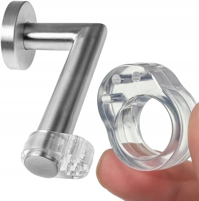 Odbojnik Ogranicznik Silikonowy Na Klamkę Drzwi Stoper Bezbarwny