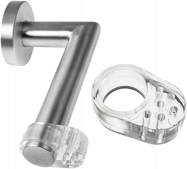 image-1042.jpeg 4 X Odbojnik Ogranicznik Silikonowy Na Klamkę Drzwi Stoper Bezbarwny 4 szt