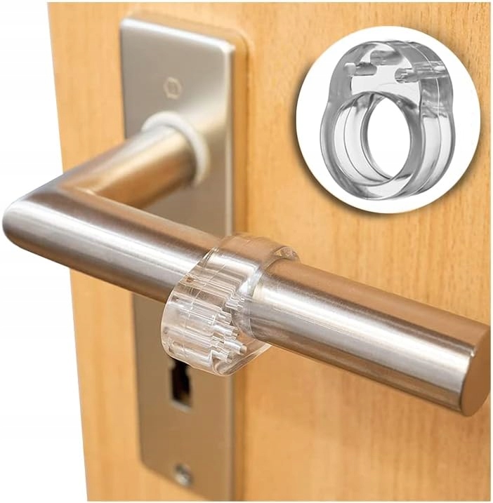 image-1043.jpeg 4 X Odbojnik Ogranicznik Silikonowy Na Klamkę Drzwi Stoper Bezbarwny 4 szt