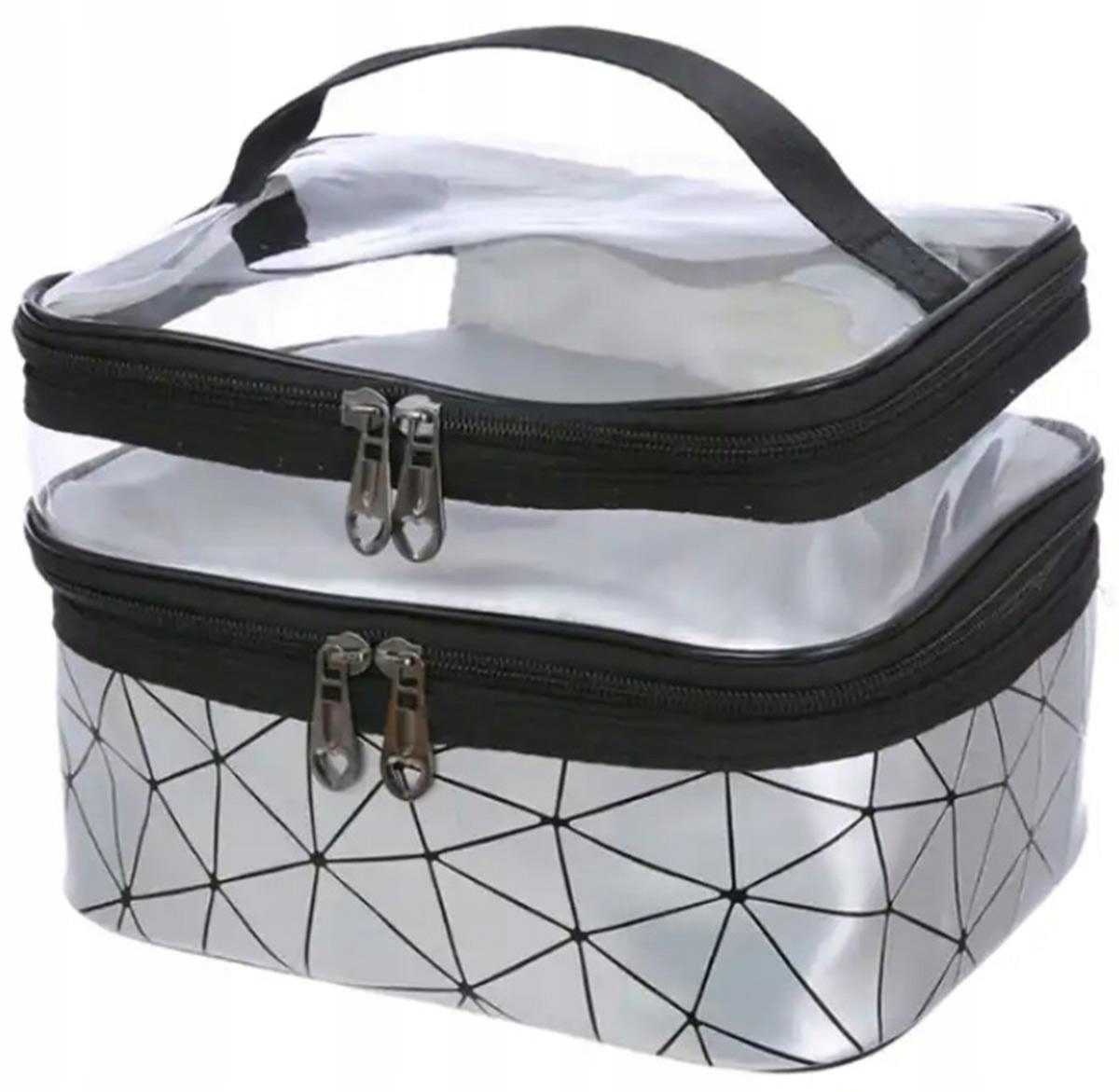 Kosmetyczka Damska Na Kosmetyki Kuferek Organizer Podróżny Saszetka Suwak