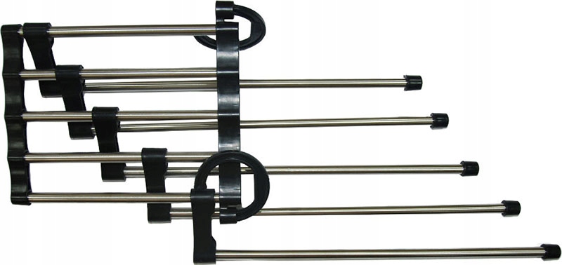 Wysuwany Wieszak Do Szafy Na Spodnie 5 Par Spodni Spódnic Składany