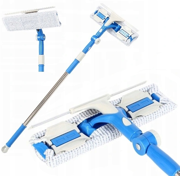 image-117.jpeg Teleskopowa Myjka Do Okien Szyb Luster Kabiny Mop Ze Ściągaczką Długi Kij
