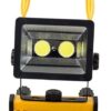image-1182.jpeg Halogen Roboczy Budowlany Lampa Przenośny 2 X Led Cob 30w Akumulator Ip65