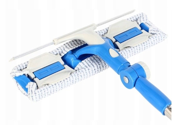 image-120.jpeg Teleskopowa Myjka Do Okien Szyb Luster Kabiny Mop Ze Ściągaczką Długi Kij