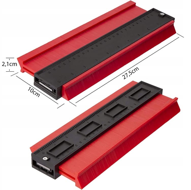 Szablon Przymiar Wzornik Znacznik Do Odwzorowania Przenoszenia Kształtów Xl