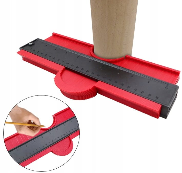 Szablon Przymiar Wzornik Znacznik Do Odwzorowania Przenoszenia Kształtów Xl