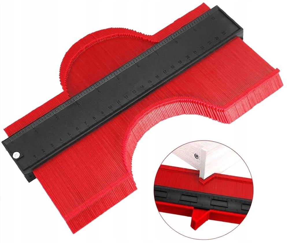 Szablon Przymiar Wzornik Znacznik Do Odwzorowania Przenoszenia Kształtów Xl