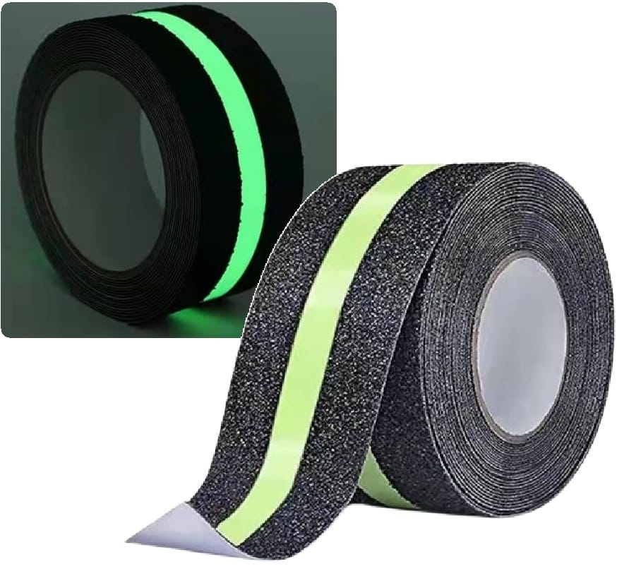 Taśma Antypoślizgowa Samoprzylepna Świecąca W Nocy Na Schody 50mm X 2metry