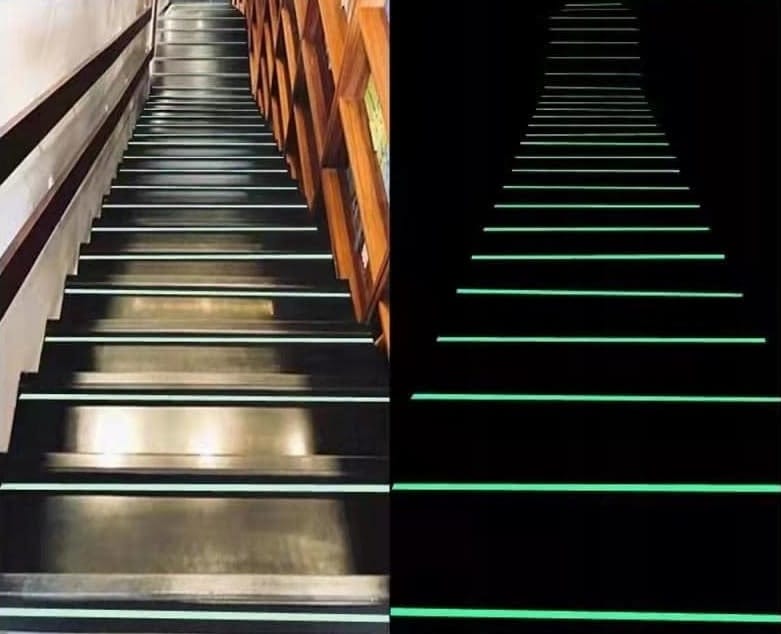Taśma Antypoślizgowa Samoprzylepna Świecąca W Nocy Na Schody 50mm X 2metry