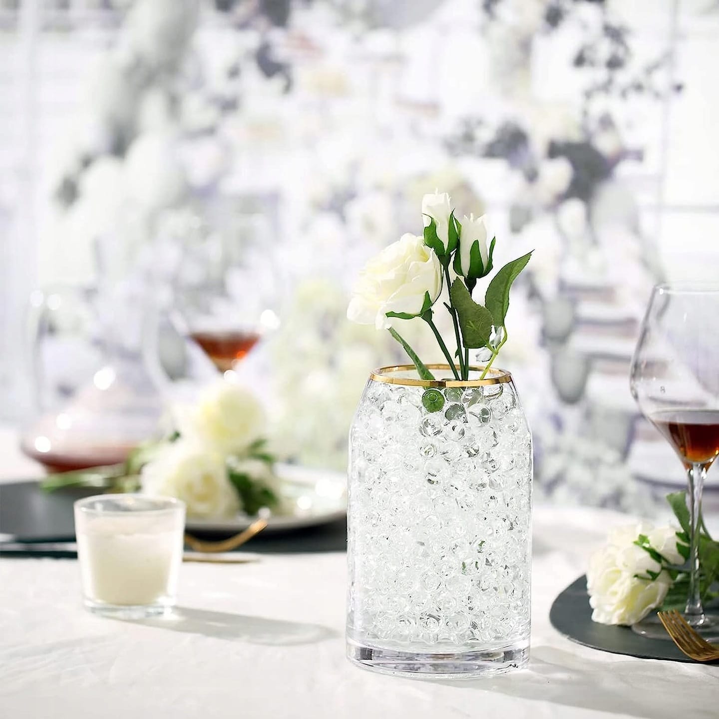 Kulki Żelowe Hydrożelowe Do Kwiatów Bezbarwne Nawadniające Sztuczna Ziemia