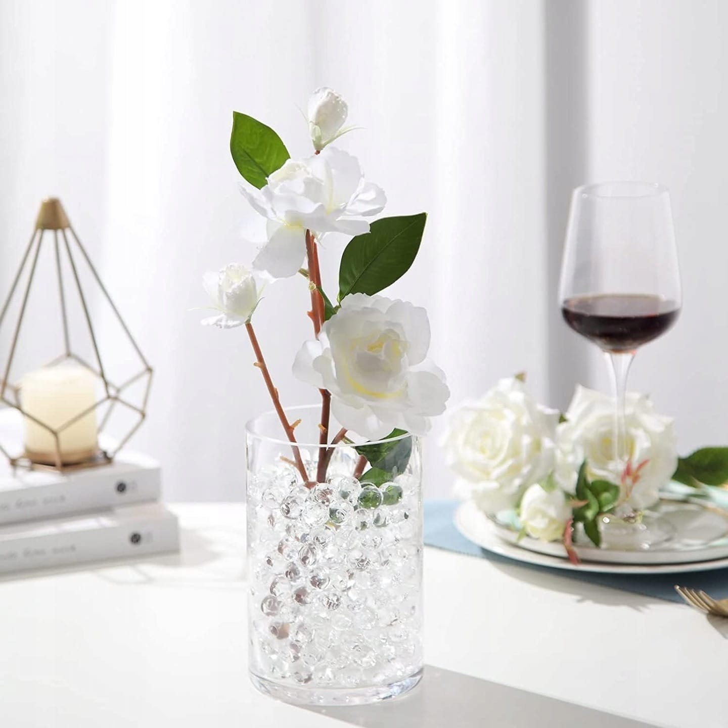 Kulki Żelowe Hydrożelowe Do Kwiatów Bezbarwne Nawadniające Sztuczna Ziemia