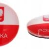 Magnes Szklany Polska Na Lodówkę Wypukły Z Godłem Polski Pamiątka