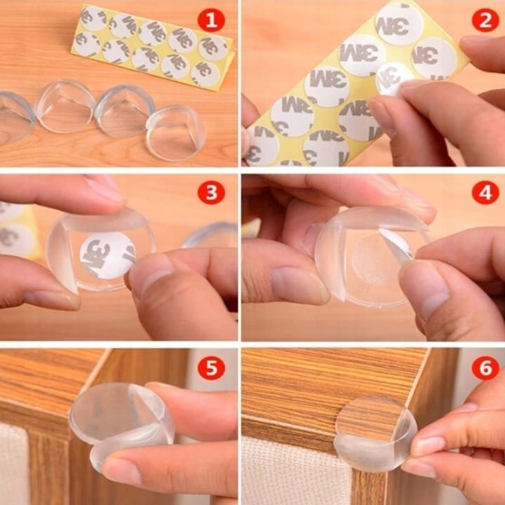 Zabezpieczenia Szafek Na Rogi Kanty Narożniki Mebli Stołu Ochronne 12 szt