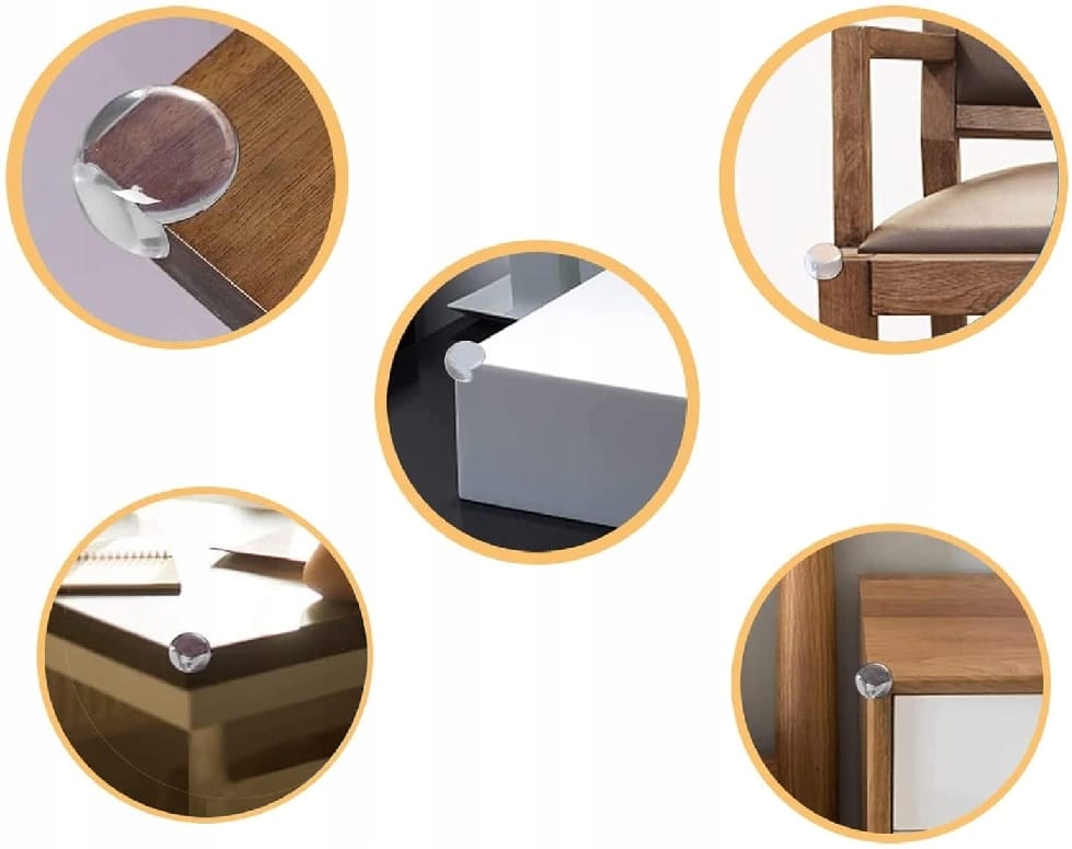 Zabezpieczenia Szafek Na Rogi Kanty Narożniki Mebli Stołu Ochronne 12 szt