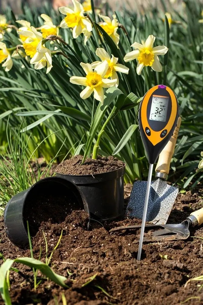 Kwasomierz Miernik Tester Ogrodniczy Ph Gleby Ziemii Temperatura Wilgotność