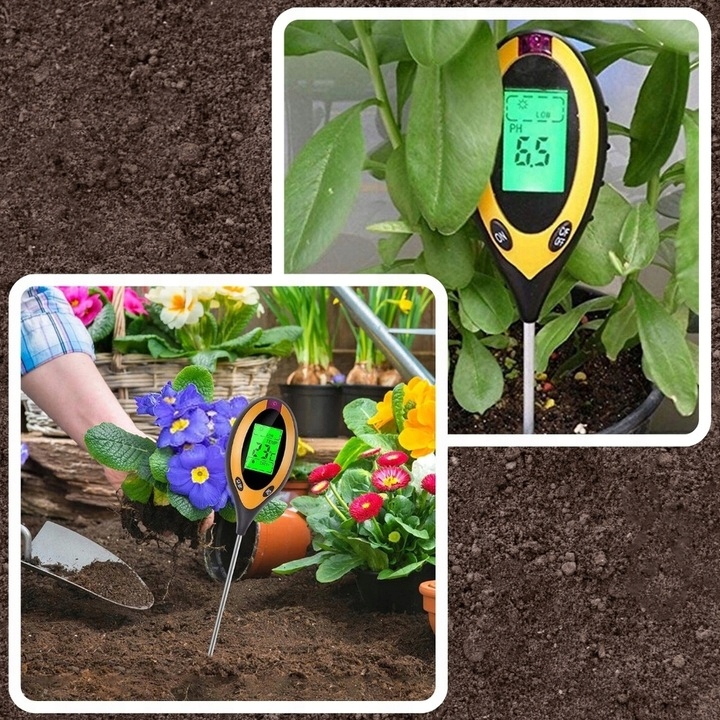 Kwasomierz Miernik Tester Ogrodniczy Ph Gleby Ziemii Temperatura Wilgotność