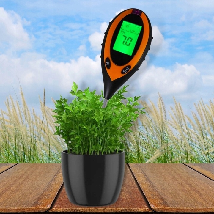 Kwasomierz Miernik Tester Ogrodniczy Ph Gleby Ziemii Temperatura Wilgotność