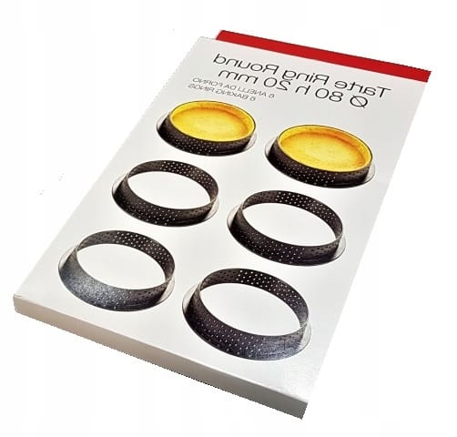 Rant Perforowany Do Tartaletek Forma Do Tarty 8cm Pieczenia Foremki 6 Sztuk