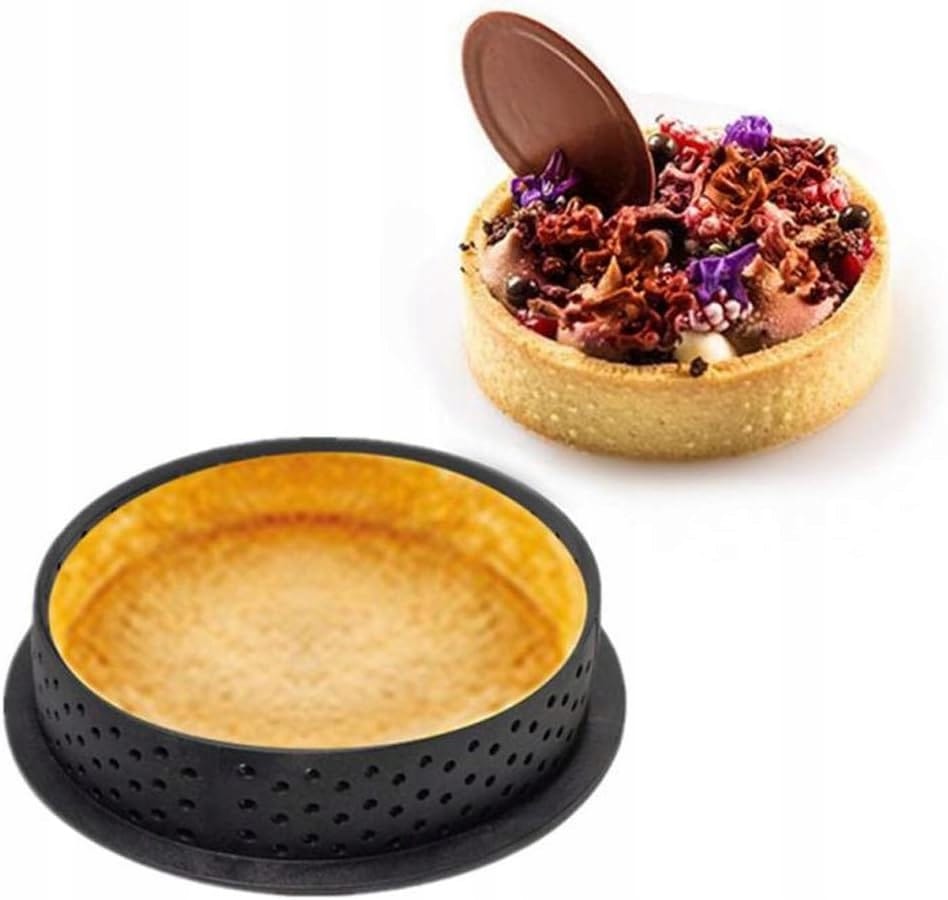 Rant Perforowany Do Tartaletek Forma Do Tarty 8cm Pieczenia Foremki 6 Sztuk