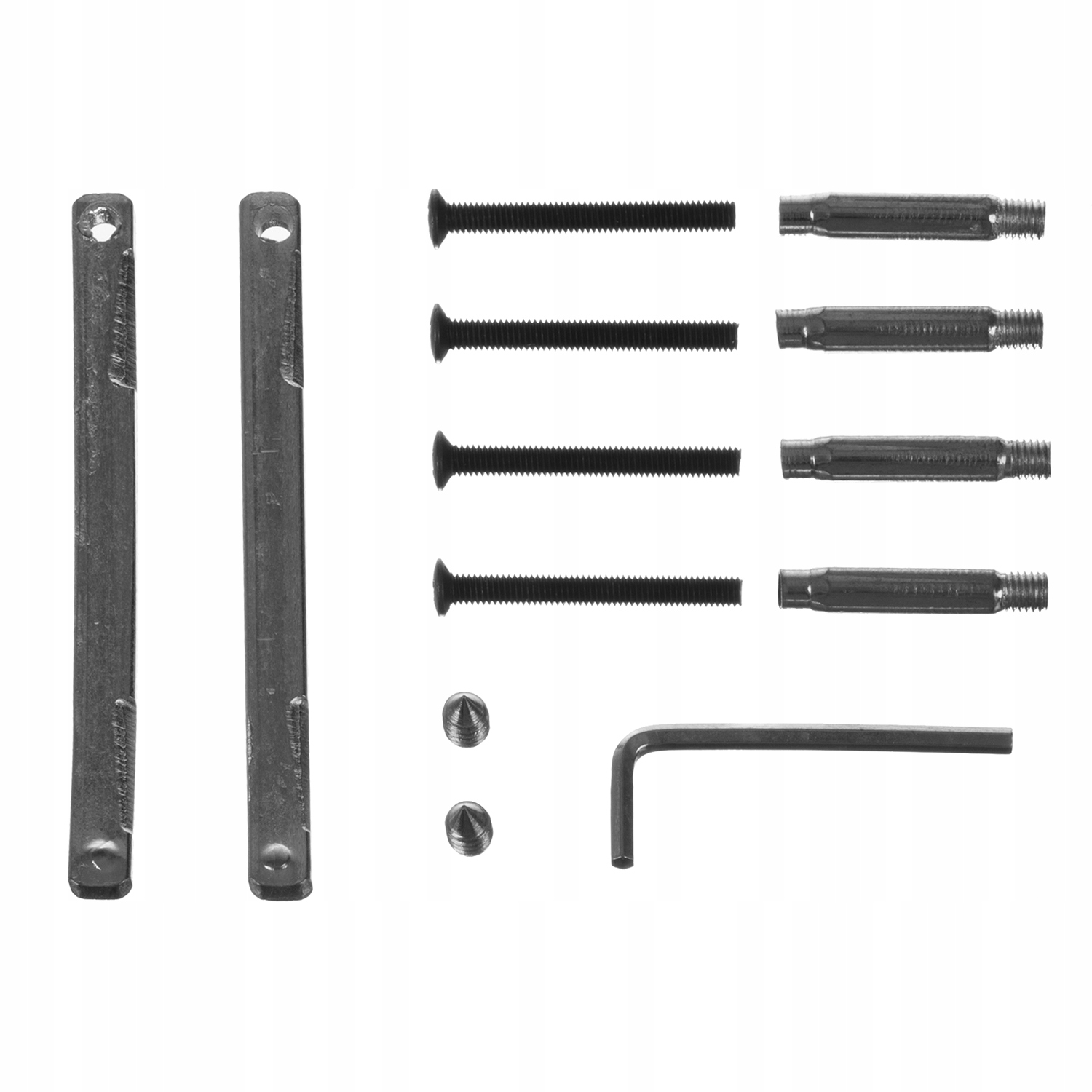 Klamka Do Drzwi Wewnętrznych Czarna Matowa Loftowa Z Nakładką Na Zamek