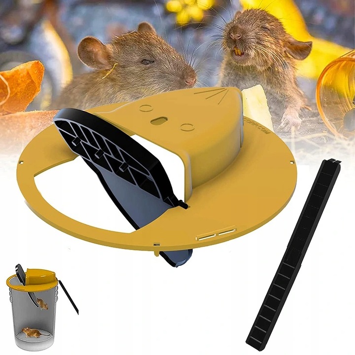 Pułapka Na Myszy Szczury Bezpieczna Żywołapka Na Wiadro Chwytak Gryzoni