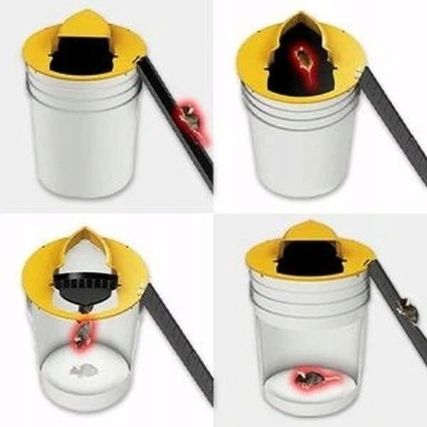 Pułapka Na Myszy Szczury Bezpieczna Żywołapka Na Wiadro Chwytak Gryzoni