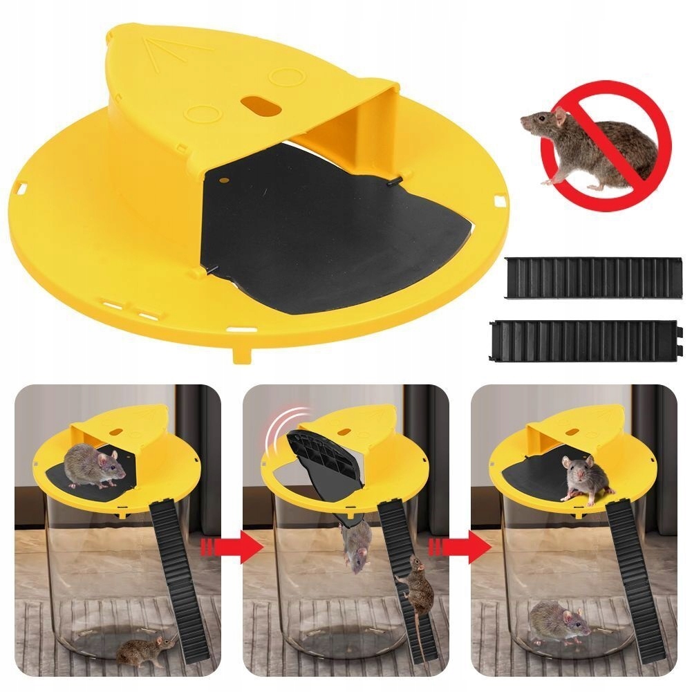 Pułapka Na Myszy Szczury Bezpieczna Żywołapka Na Wiadro Chwytak Gryzoni