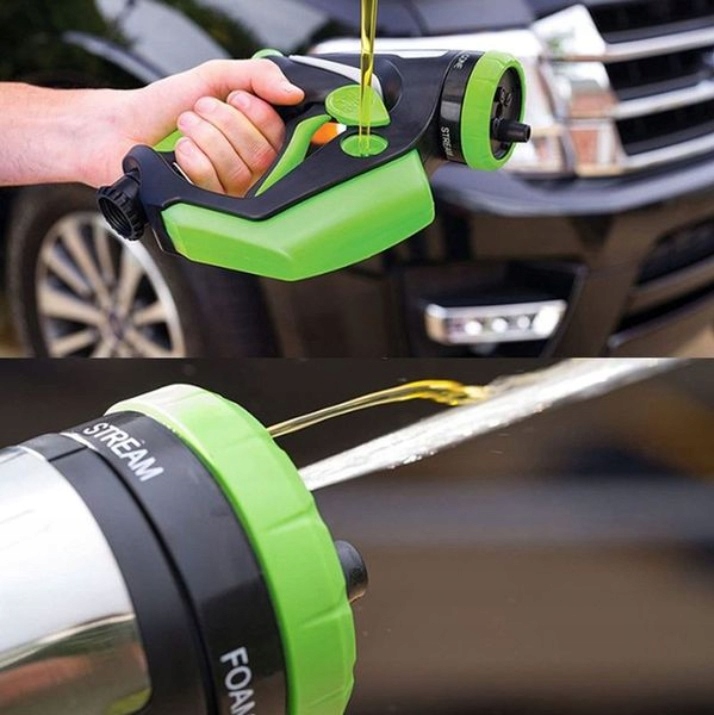 Myjka Do Mycia Samochodu Auta Pistolet Pianownica Zbiornik Pod Wąż Ogrodowy