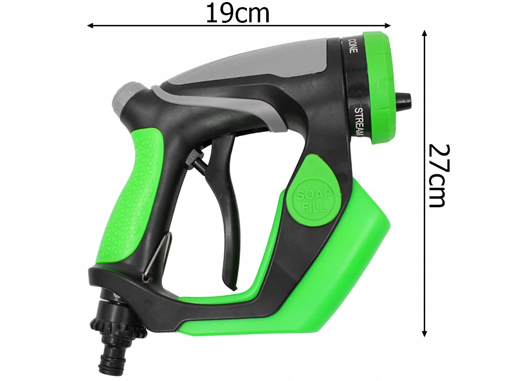 Myjka Do Mycia Samochodu Auta Pistolet Pianownica Zbiornik Pod Wąż Ogrodowy