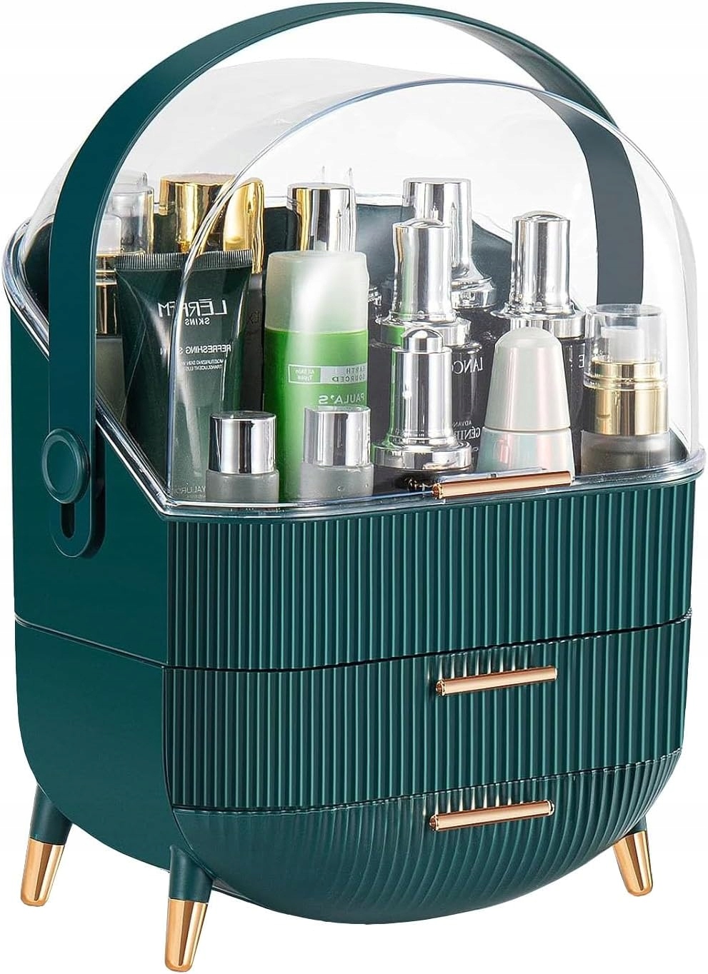 Duży Organizer Kuferek Na Kosmetyki Biżuterię Szkatułka Szuflady Pudełko Xl