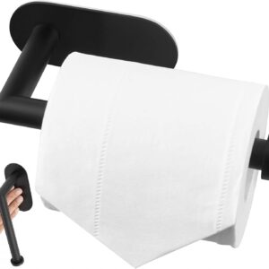 Uchwyt Wieszak Na Papier Toaletowy Samoprzylepny Klej Czarny Loft Wc