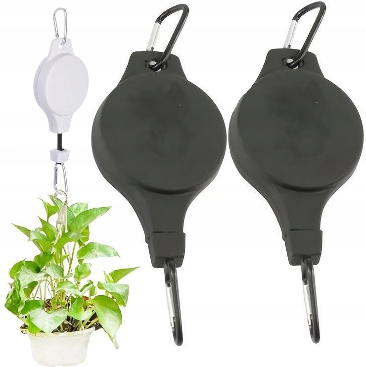 2 Hak Regulowany Wieszak Na Kwiaty Lampion Balkon Taras Wysuwany Do Kwiatów