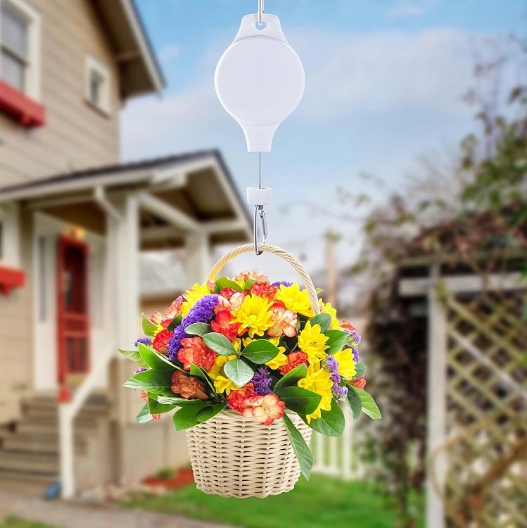 image-1475.jpeg 2 Hak Regulowany Wieszak Na Kwiaty Lampion Balkon Taras Wysuwany Do Kwiatów