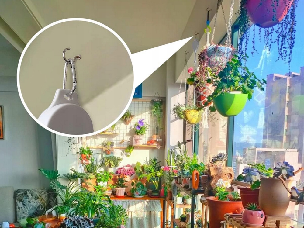 image-1482.jpeg 2 Hak Regulowany Wieszak Na Kwiaty Lampion Balkon Taras Wysuwany Do Kwiatów