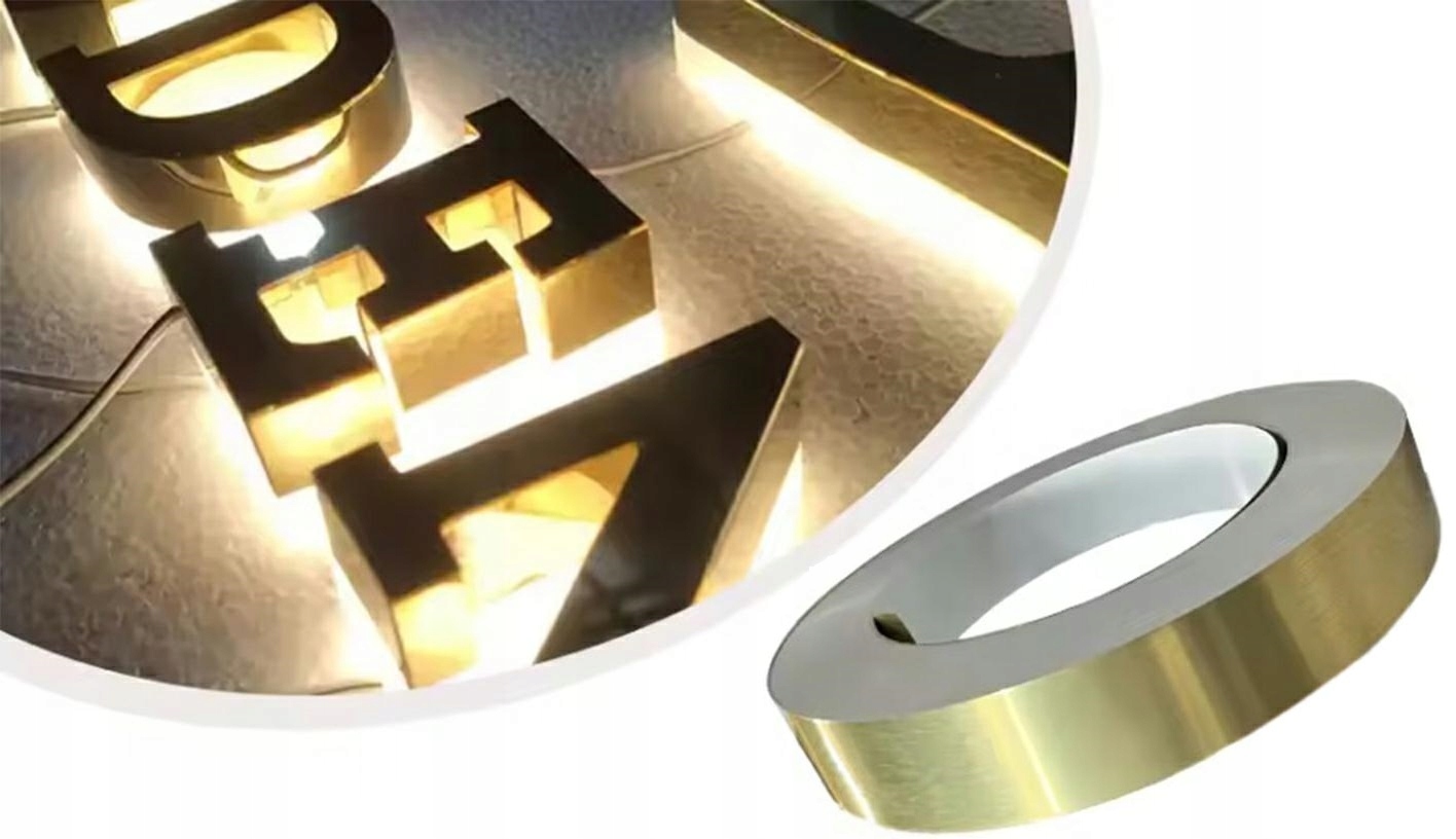 image-1495.jpeg Taśma Ozdobna Dekoracyjna Samoprzylepna Listwa Złota Dekor 20 mm X 50 m