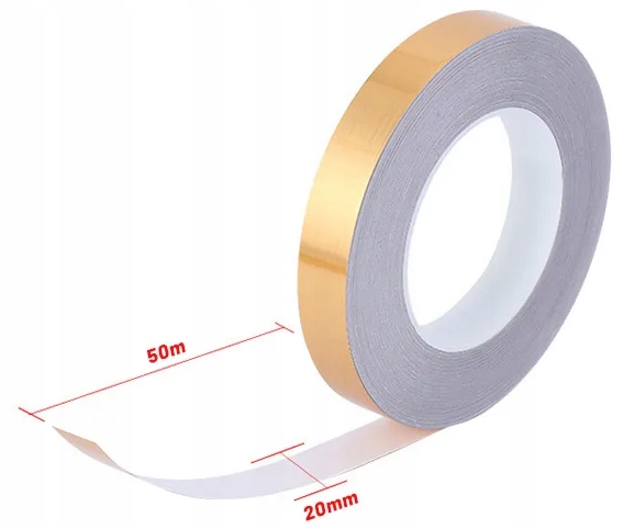 image-1502.jpeg Taśma Ozdobna Dekoracyjna Samoprzylepna Listwa Złota Dekor 20 mm X 50 m
