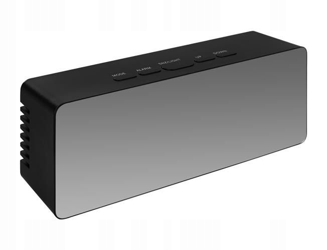 image-151.jpeg Budzik Zegar Czarny Termometr Led Lustro Hit