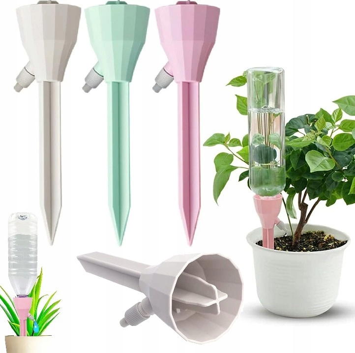 image-1511.jpeg Nawadniacz Do Kwiatów Roślin 3szt Nawodnienie Doniczek Dozownik Wody Ogród