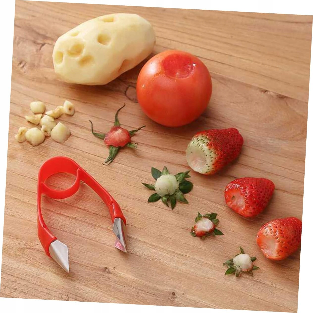 image-1526.jpeg Szczypce Do Usuwania Szypułek Truskawek Pomidorów Obierak Pęseta Do Owoców