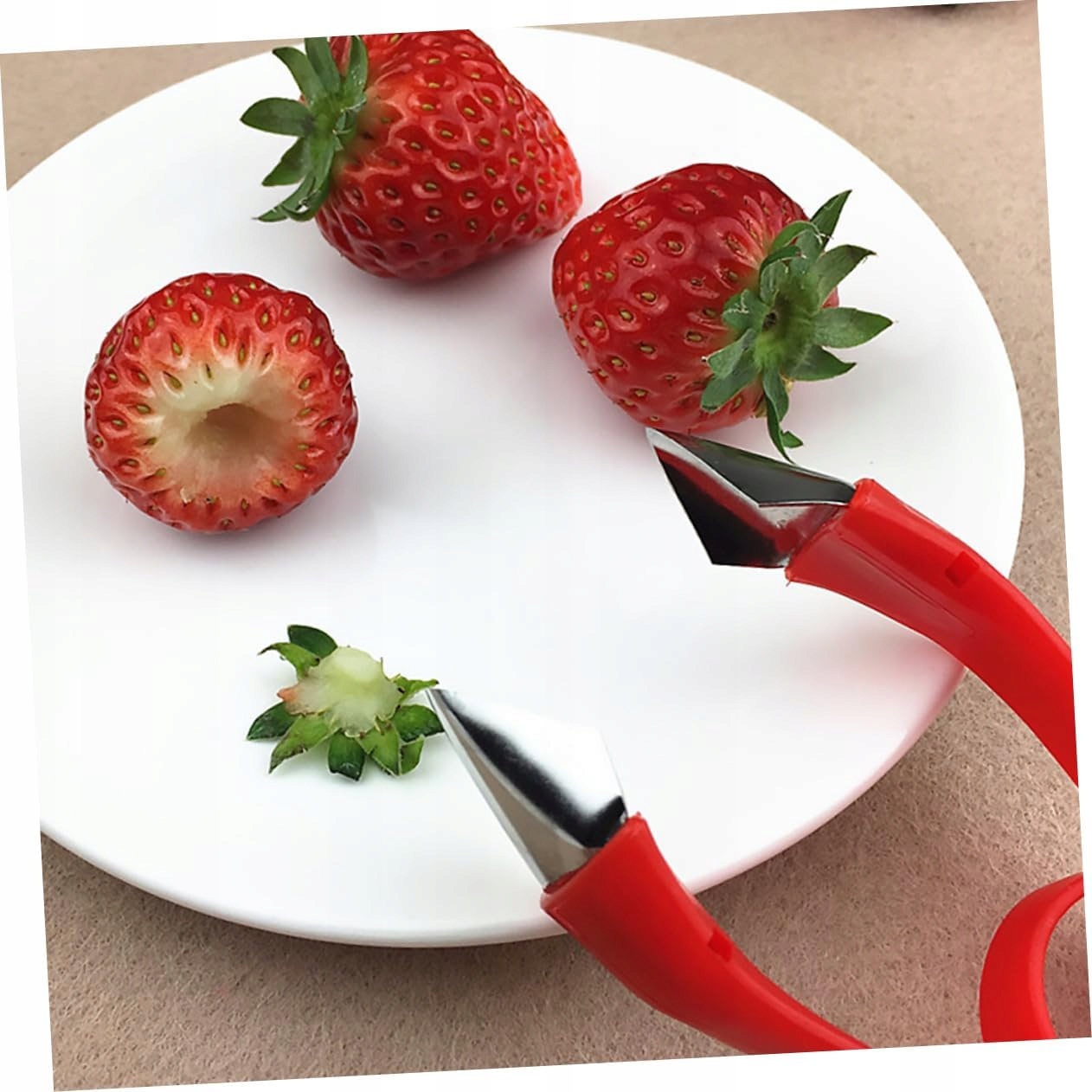 image-1532.jpeg Szczypce Do Usuwania Szypułek Truskawek Pomidorów Obierak Pęseta Do Owoców