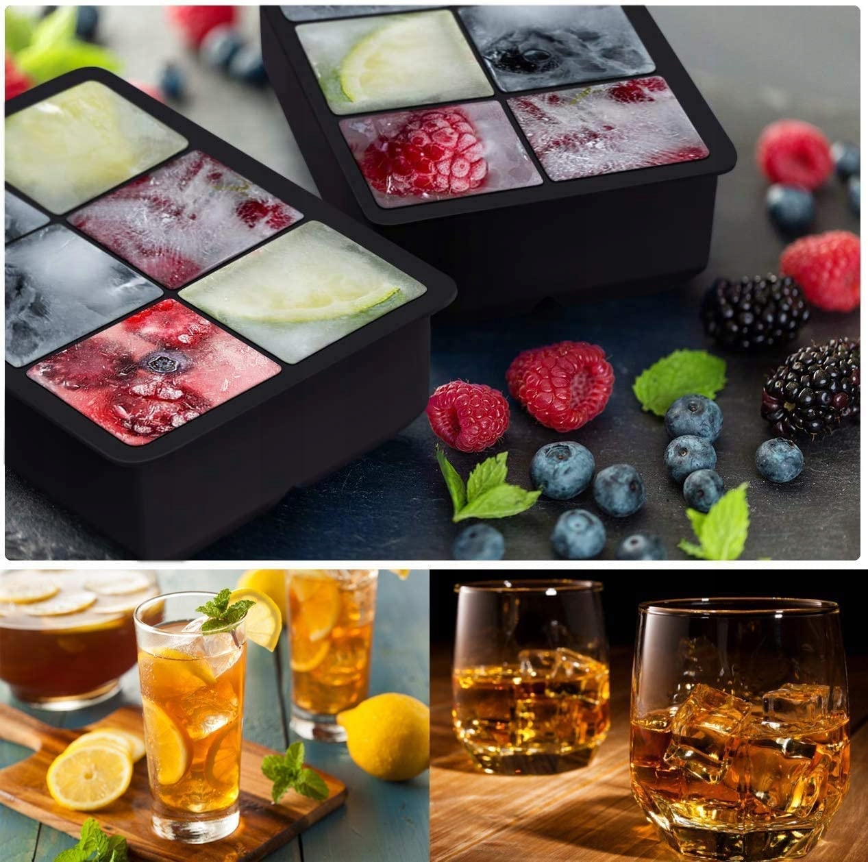 image-1548.jpeg Foremki Silikonowe Do Lodu Kostek Forma Foremka Na Kostki Kule Duze Xl