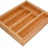 image-1558.jpeg Bambusowy Wkład Organizer Do Szuflady Kuchennej Na Sztućce Regulowany Xl