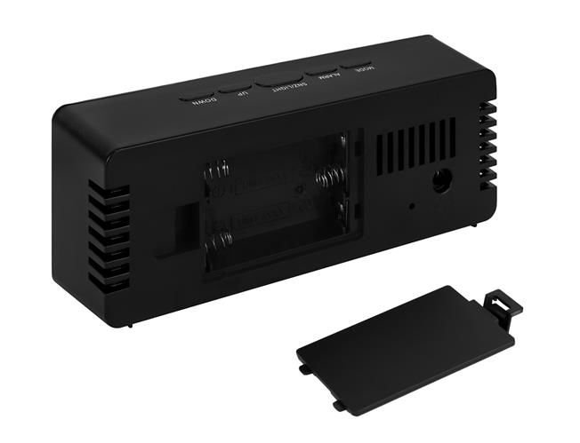 image-156.jpeg Budzik Zegar Czarny Termometr Led Lustro Hit