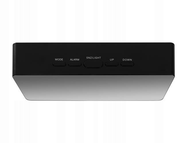 image-157.jpeg Budzik Zegar Czarny Termometr Led Lustro Hit