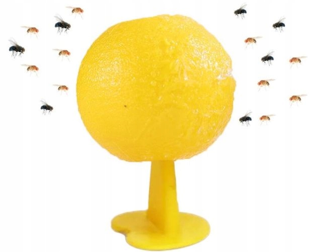 image-1585.jpeg Żółty Lep Pułapka Klejowa Na Muszki Mszyce Ziemiórki Owocówki Owady Kula